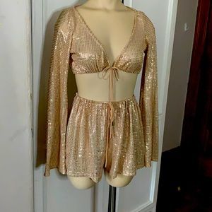 Ohpolly Two Piece Swim Cover Up